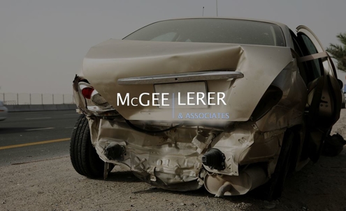 rear end accident on freeway