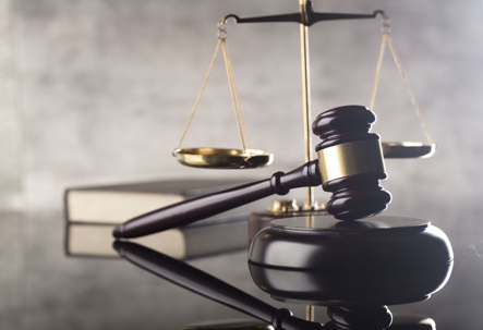 gavel and scales of justice