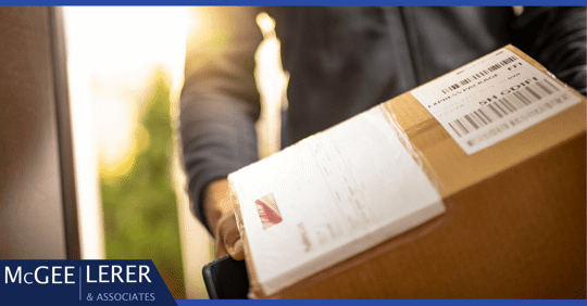 Man delivering a box