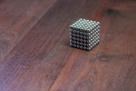 Magnetic balls toy silver matall