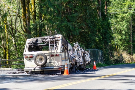 RV on side of road