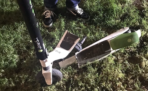 broken scooter