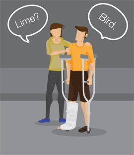 Bird scooter accident injuries